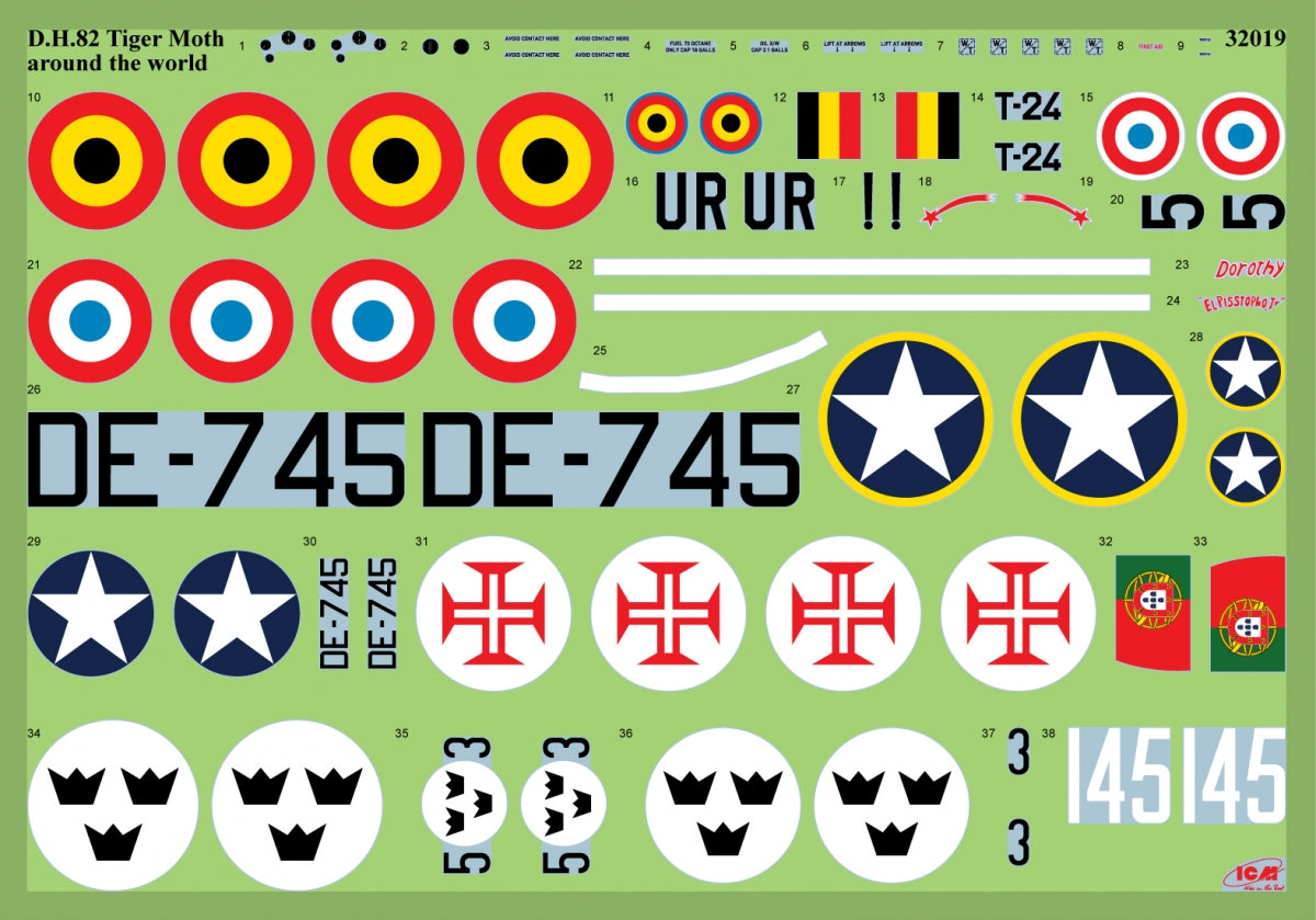 ICM 32019 DH.82A Tiger Moth 1/32 – zdjęcie 7