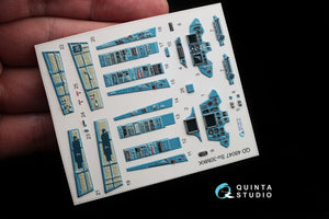Quinta Studio QD48047 Su-30MKK 3D-Printed &amp;amp; colored Interior on decal paper (for HobbyBoss kit) 1/48 – immagine 2