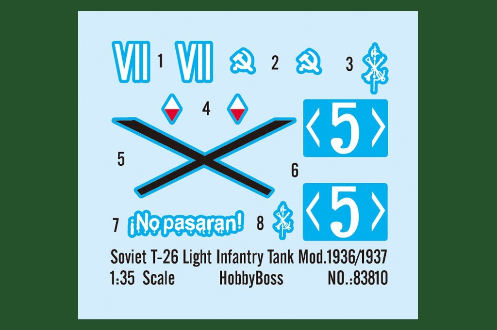Hobby Boss 83810 Soviet T-26 Light Infantry Tank Mod.1936-1937 1/35 – image 4