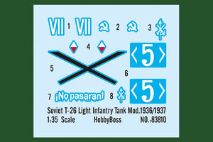 Hobby Boss 83810 Soviet T-26 Light Infantry Tank Mod.1936-1937 1/35 – image 4