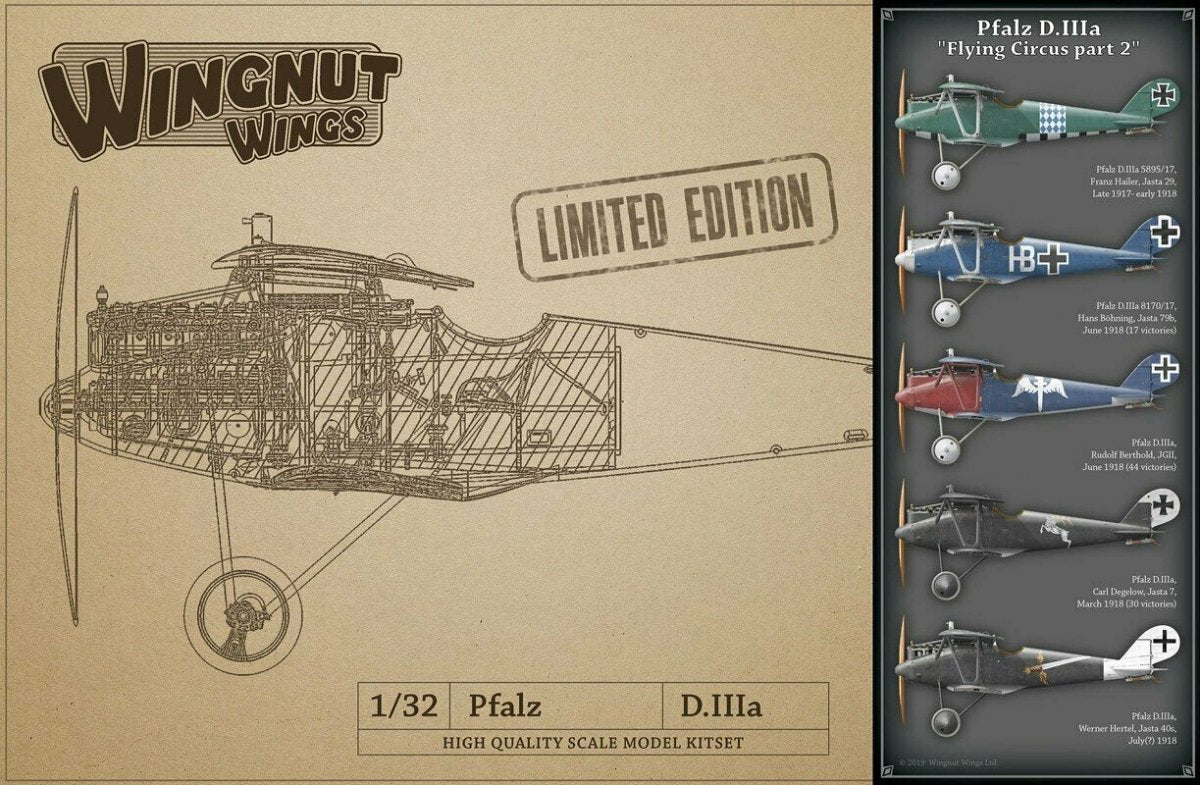 Wingnut Wings 32910 Pfalz D.IIIa “Flying Circus part 2” 1/32