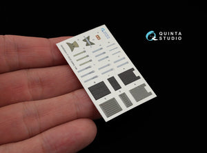 Quinta Studio QD48039 F-15C 3D-Printed &amp;amp; colored Interior on decal paper (for GWH kit) 1/48 – immagine 7