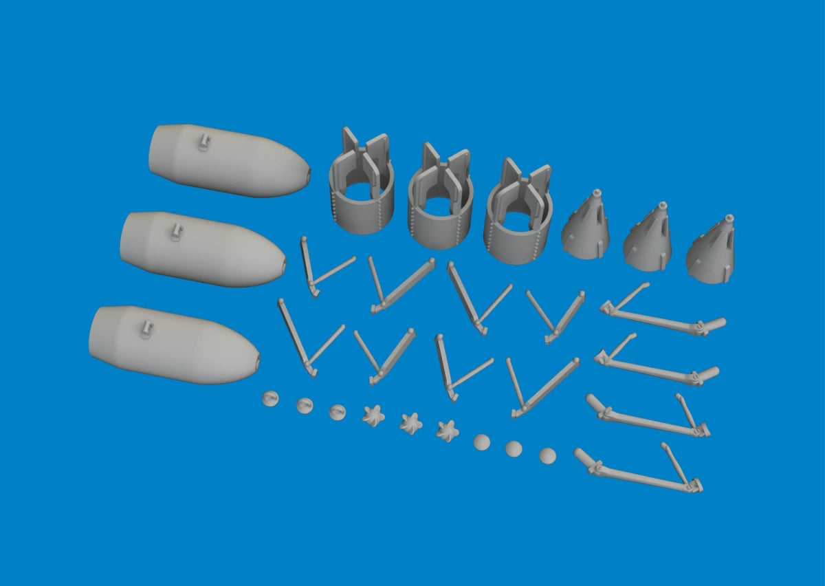 Eduard 6481082 P-40 250lb MC British bombs PRINT EDUARD 1/48 – image 4