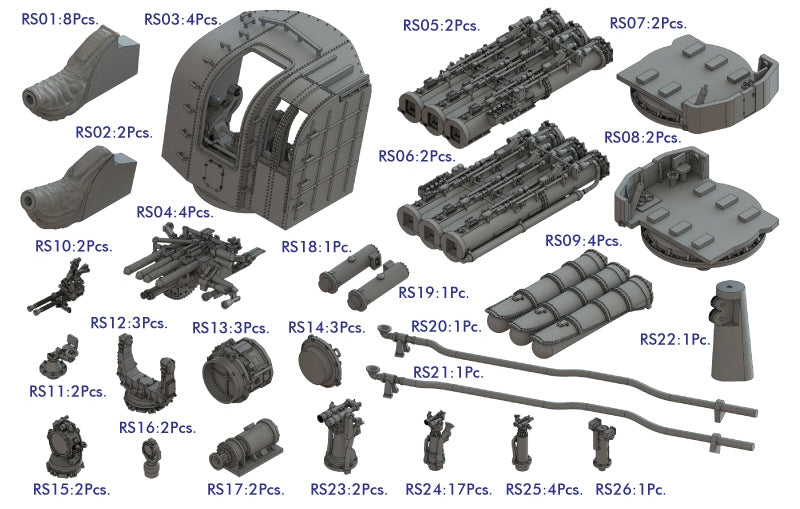 Pontos 37035F1 IJN Heavy Cruiser Mogami 1942 Detail Up Set 1/350 – image 21