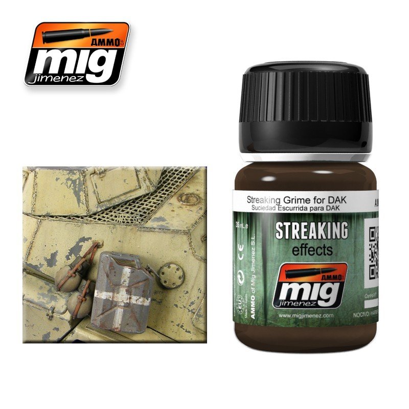 AMMO of Mig Jimenez 1201 STREAKING GRIME FOR DAK 35ml