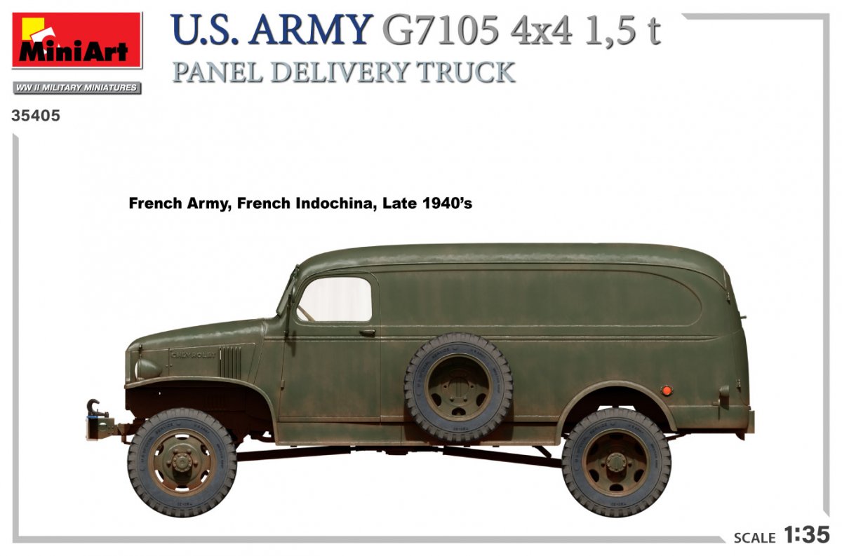 MiniArt 35405 US ARMY G7105 4х4 1.5 t PANEL DELIVERY TRUCK 1/35 – image 7