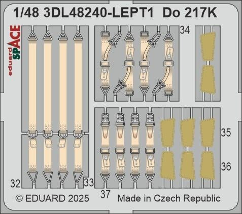 Eduard 3DL48240 Do 217K SPACE ICM 1/48