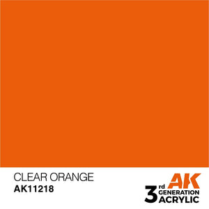 AK Interactive AK11218 CLEAR ORANGE – STANDARD 17ml