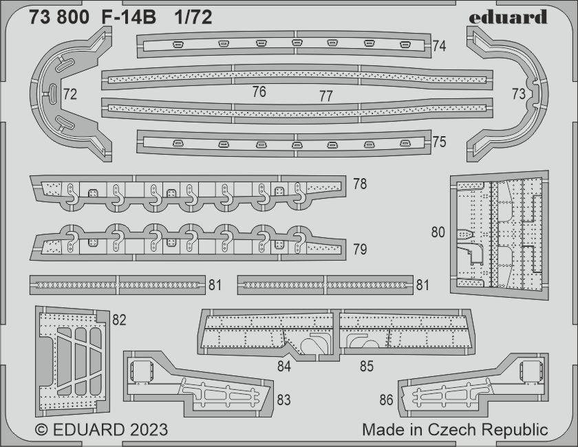 Eduard 73800 F-14B ACADEMY 1/72 – imagen 2