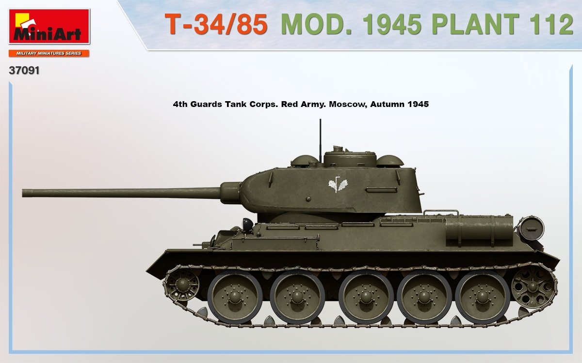MiniArt 37091 T-34/85 Mod. 1945. Plant 112 1/35 – image 3