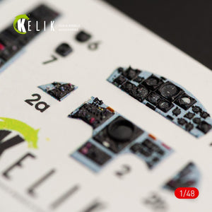 KELIK K48030 F-104J &amp;quot;STARFIGHTER&amp;quot; INTERIOR 3D DECALS FOR KINETIC KIT 1/48 – obrázek 4