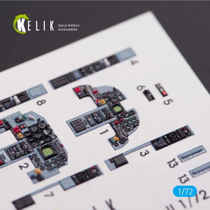 KELIK K72004 F-5F &amp;quot;TIGER II&amp;quot; FULL INTERIOR 3D DECALS FOR DREAM MODEL KIT 1/72 – image 2