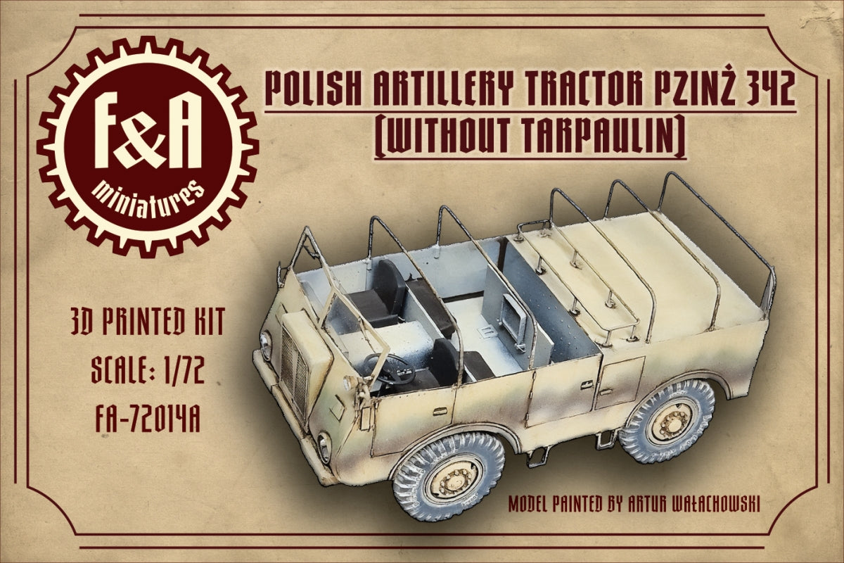 F&amp;amp;A Miniatures FA-72014A Pzinż 342 tractor without tarpaulin 1/72