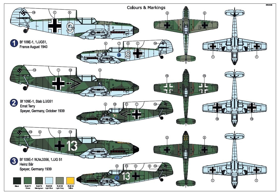 AZ Model AZ7699 Bf 109E-1 &amp;quot;JG.51&amp;quot; 1/72 – image 2