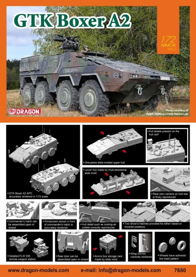 Dragon 7680 GTK Boxer A2 1/72 
