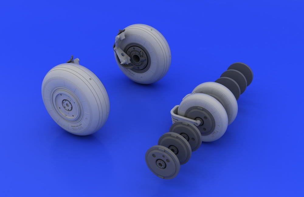 Eduard 648037 MiG-29 wheels 1/48 (Eduard, Academy) – obrázek 4