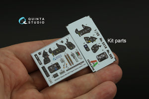 Quinta Studio QD32201 Macchi MC.202 Folgore Early 3D-Printed &amp;amp; colored Interior on decal paper (Italeri) 1/32 – Bild 13