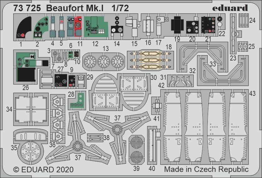 Eduard BIG72163 Beaufort Mk.I for AIRFIX 1/72 – Bild 4