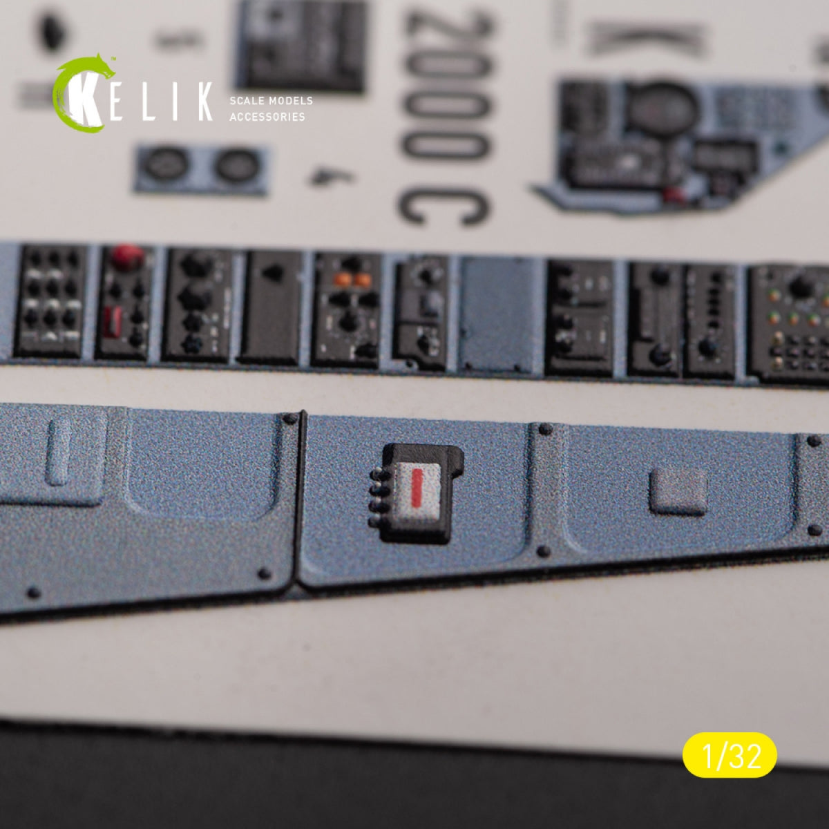 KELIK K32024 Mirage 2000C - interior 3D decals for Kitty Hawk/Zimi models kit 1/32 – image 10