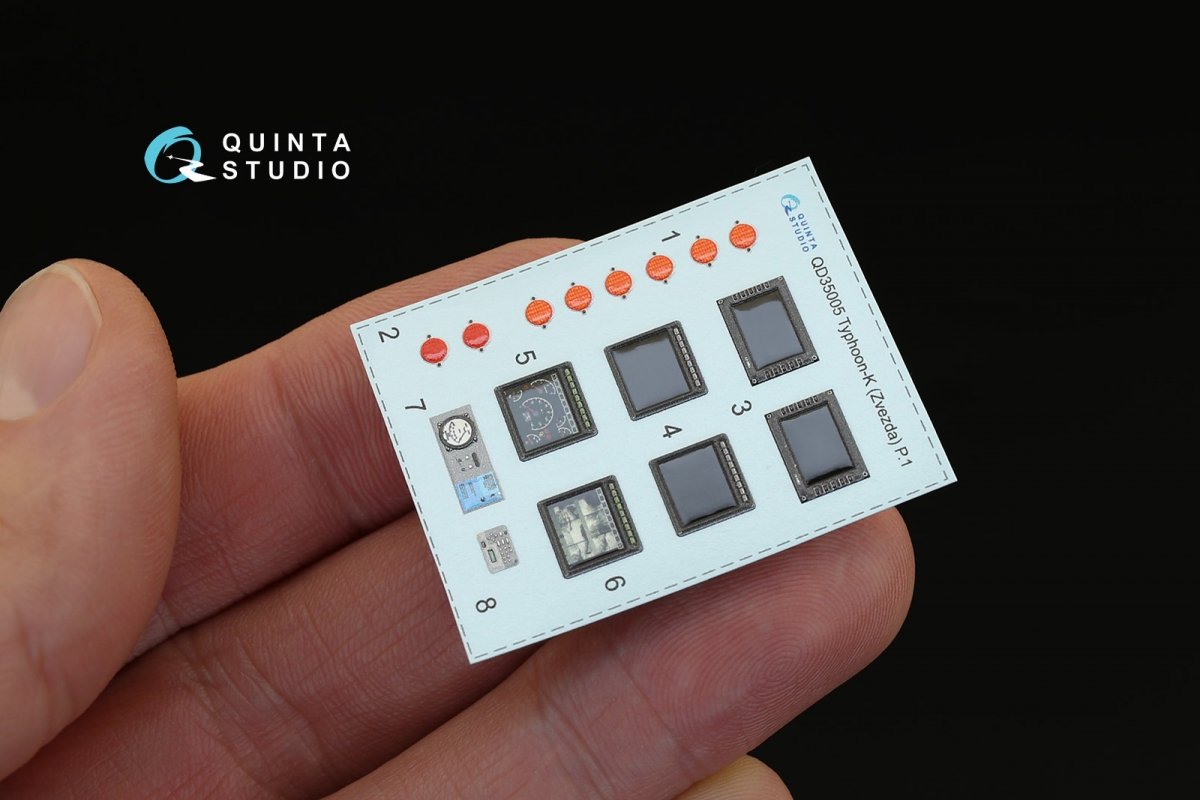 Quinta Studio QD35005 MRAP Typhoon-K 3D-Printed &amp;amp; colored Interior on decal paper (for Zvezda kits) 1/35 – immagine 3