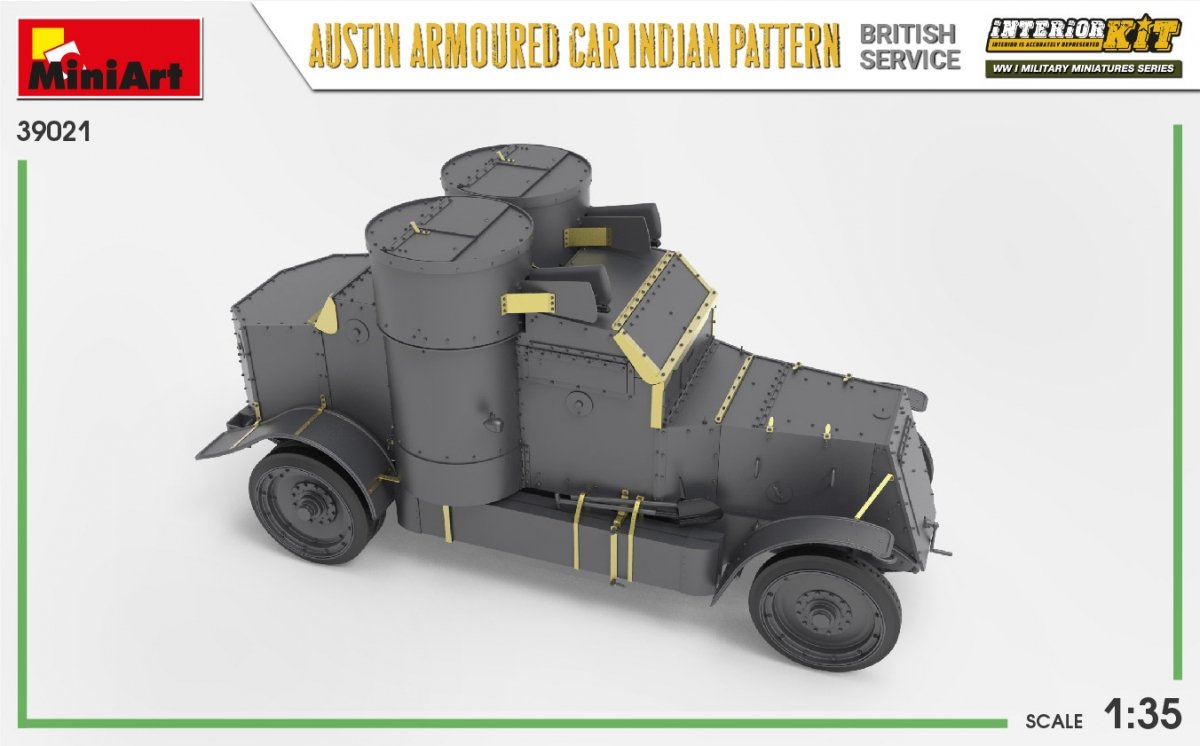Miniart 39021 AUSTIN ARMORED CAR INDIAN PATTERN. BRITISH SERVICE. INTERIOR KIT 1/35 – obrázek 4
