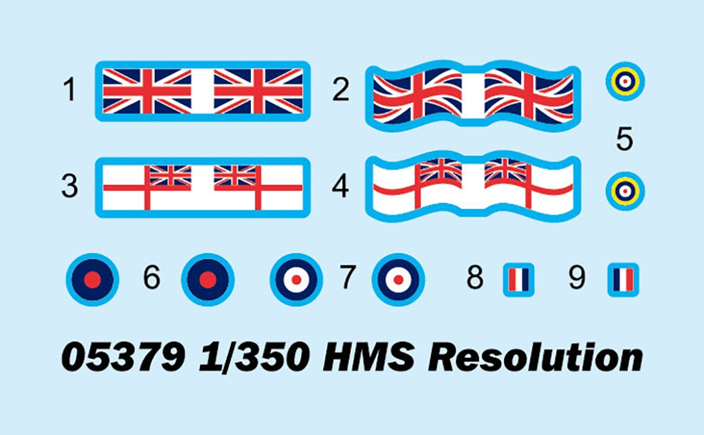 Trumpeter 05379 HMS Resolution 1/350