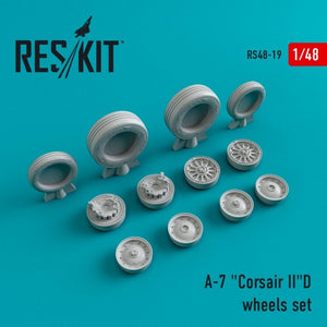 RESKIT RS48-0019 A-7 &amp;quot;Corsair II&amp;quot; (D) wheels set 1/48