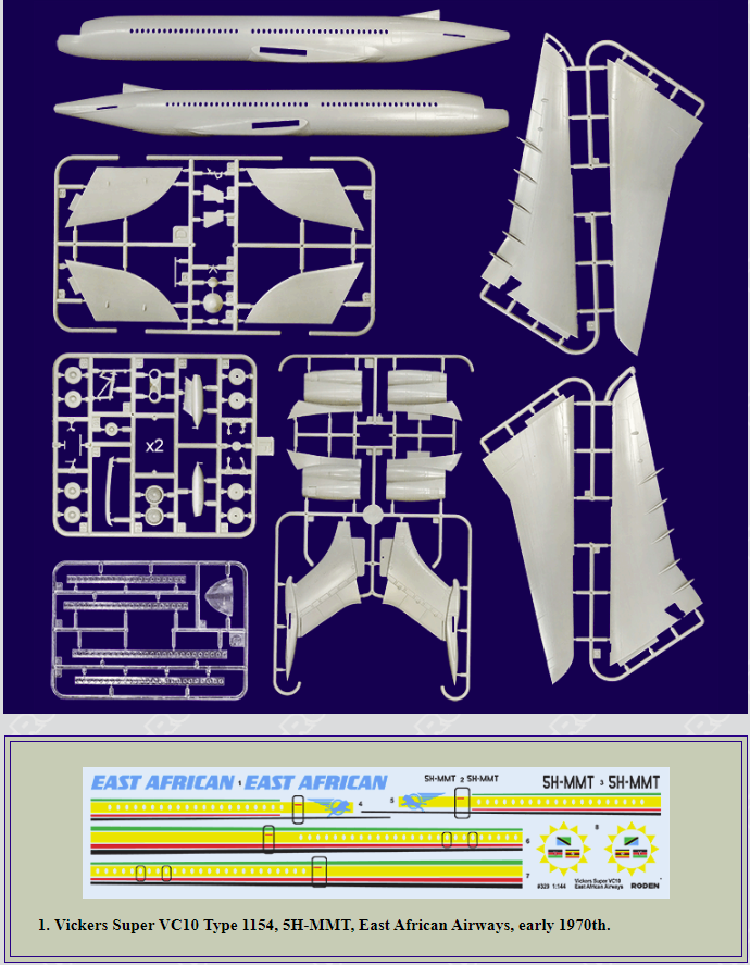 Roden 329 Vickers VC-10 Super type 1154 1/144 – immagine 2