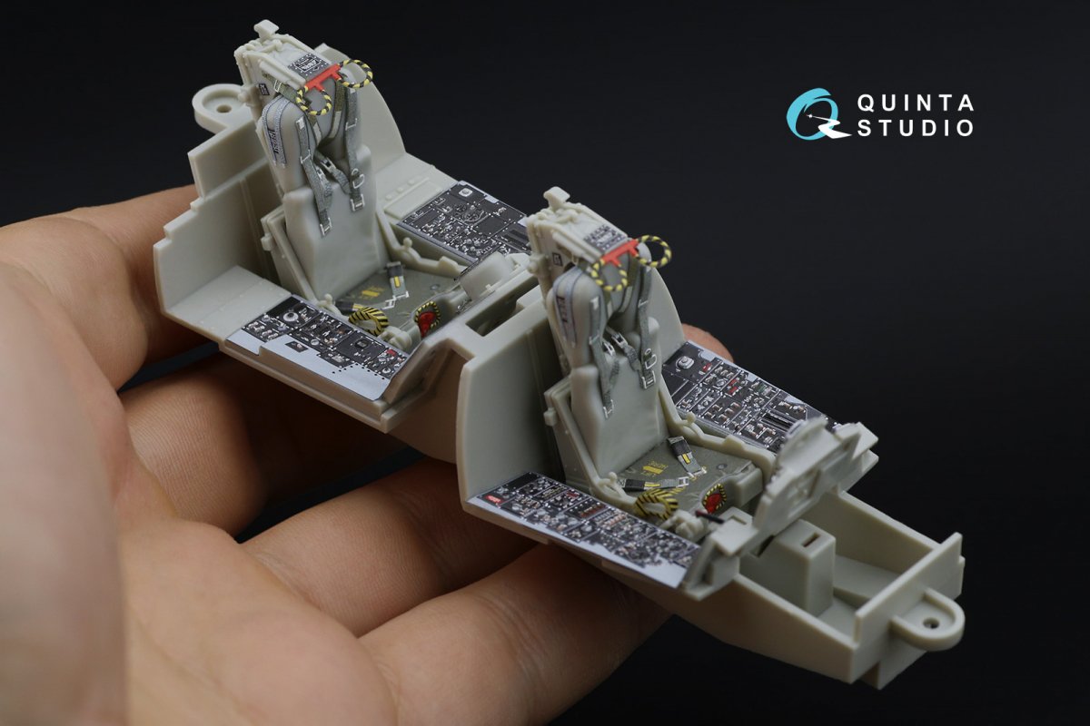Quinta Studio QD32035 F-4C 3D-Printed &amp;amp; colored Interior on decal paper (for Tamiya kit) 1/32 – obrázek 3