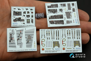 Quinta Studio QD+48387 F-4E early with slatted wing 3D-Printed &amp;amp; coloured Interior on decal paper (Meng) (with 3D-printed resin parts) 1/48 – zdjęcie 3