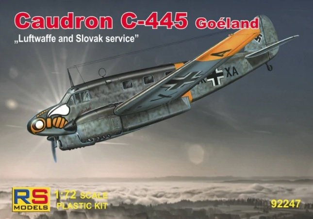 RS Models 92247 Caudron C-445 Goeland "Luftwaffe and Slovak service" 1/72