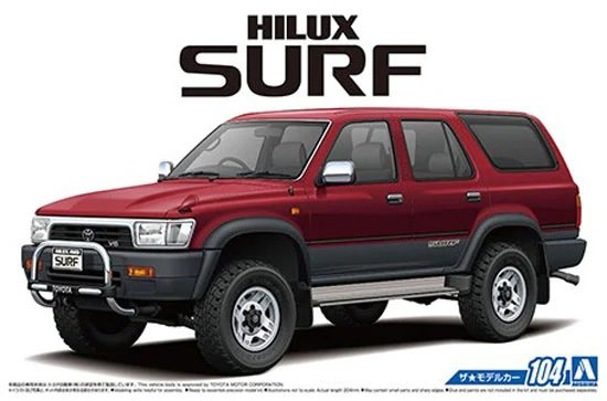 Aoshima 05698 Toyota VZN130G Hilux Surf SSR-X Wide Body &amp;#39;91 1/24