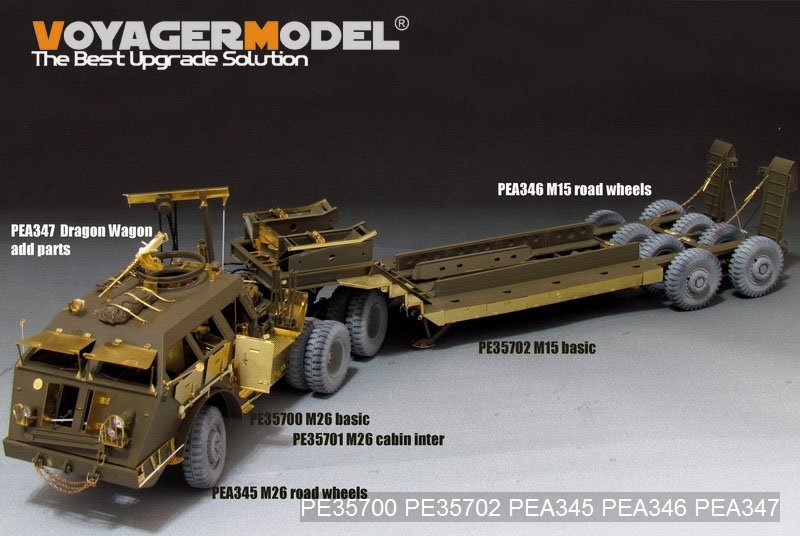 Voyager Model PEA347 WWII US M26 Recover Vehicle additional parts (For TAMIYA 35230/35244) 1/35 – Bild 2