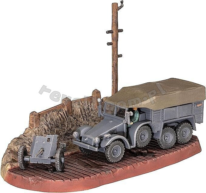 Revell 63344 Krupp Protze KFZ 69 with 3.7cm Pak - model set 1/76 – Bild 2