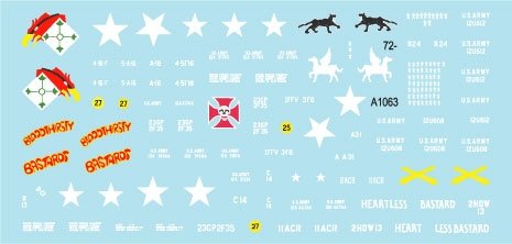 Star Decals 72-A1063 Big Guns in Vietnam. US Army M108 SP Howitzers and M109 155mm 1/72 – Bild 3