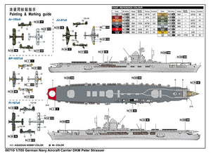 Trumpeter 06710 German Navy Aircraft Carrier DKM Peter Strasser 1/700 – image 2