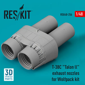 RESKIT RSU48-0256 T-38C &amp;quot;TALON LL&amp;quot; EXHAUST NOZZLES FOR WOLFPACK KIT (3D PRINTED) 1/48 – image 2