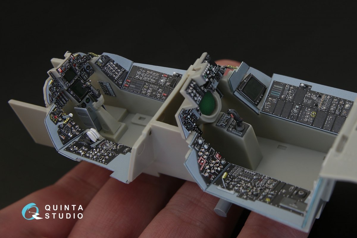Quinta Studio QD32032 F-14A 3D-Printed &amp;amp; colored Interior on decal paper (for Tamiya kit) 1/32 – image 8