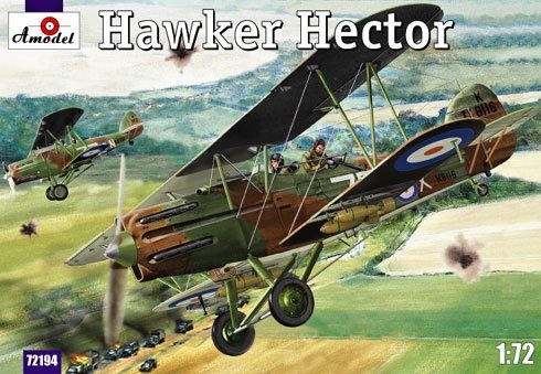 A-Model 72194 British reconnaissance-fighter plane Hawker Hector 1/72