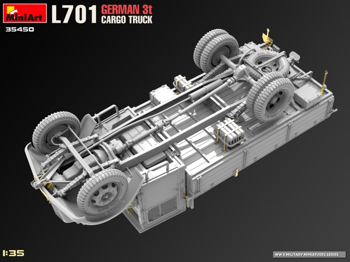 Miniart 35450 L701 GERMAN 3T CARGO TRUCK 1/35 – Bild 11