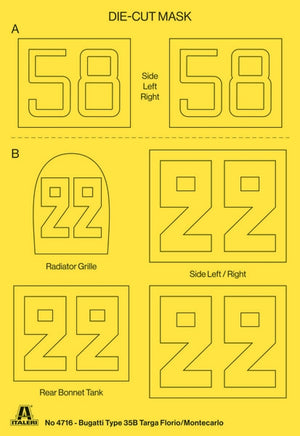 Italeri 4716 Bugatti Type 35B - Targa Florio 29/Monaco GP 30 1/12 – obrázek 17