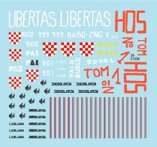 Star Decals 35-C1238 Domovinski Rat / Homeland War 1991-95. T-34/85M 1/35 – image 3