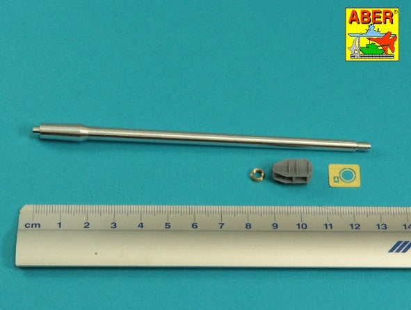 Aber 35L-120 105mm D1504 L/44 barrel with muzzle brake for Israeli Sherman M51 1/35 – obrázek 4