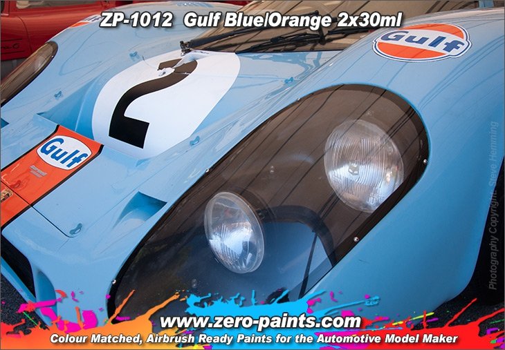 Zero Paints ZP-1012 Gulf Blue and Orange Paints 2x30ml – image 3
