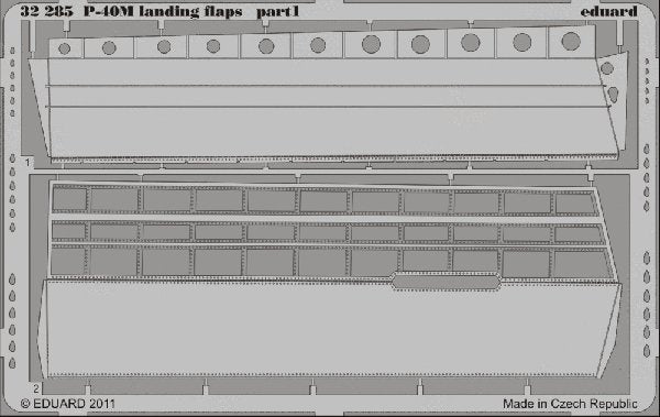 Eduard 32285 P-40M landing flaps HASEGAWA 1/32