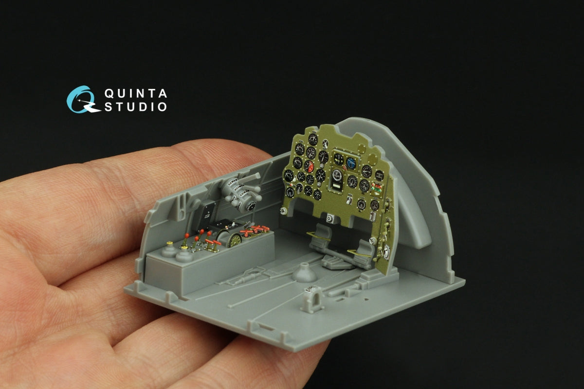 Quinta Studio QD32238 Mitsubishi J2M3/5/6 Raiden 3D-Printed colored Interior on decal paper (Hasegawa) 1/32 – immagine 6