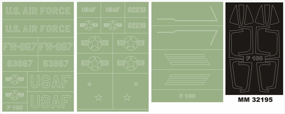 Montex MM32195 F-100F Super Saber 1/32