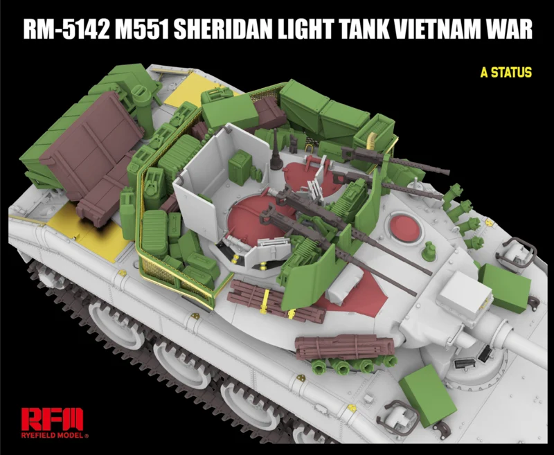 Rye Field Model 5142 M551 Light Tank Sheridan Vietnam War 1/35 – obrázek 5