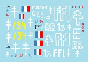 Star Decals 35-C1352 FFI 2. Re-captured Beute-Panzers. French Resistance - Forces Françaises de lInterieur 1/35 – imagen 2