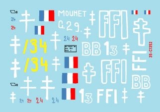 Star Decals 35-C1352 FFI 2. Re-captured Beute-Panzers. French Resistance - Forces Françaises de lInterieur 1/35 – imagen 2